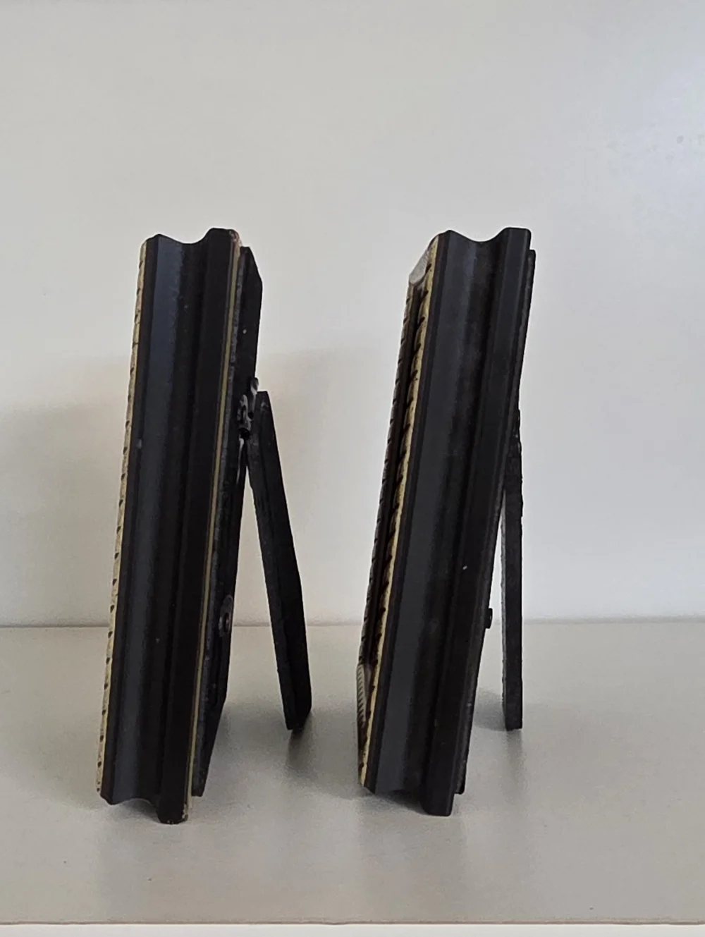 JCPenney Home Collection Pair Of Black Wood Frames w/Gold Rope Detail